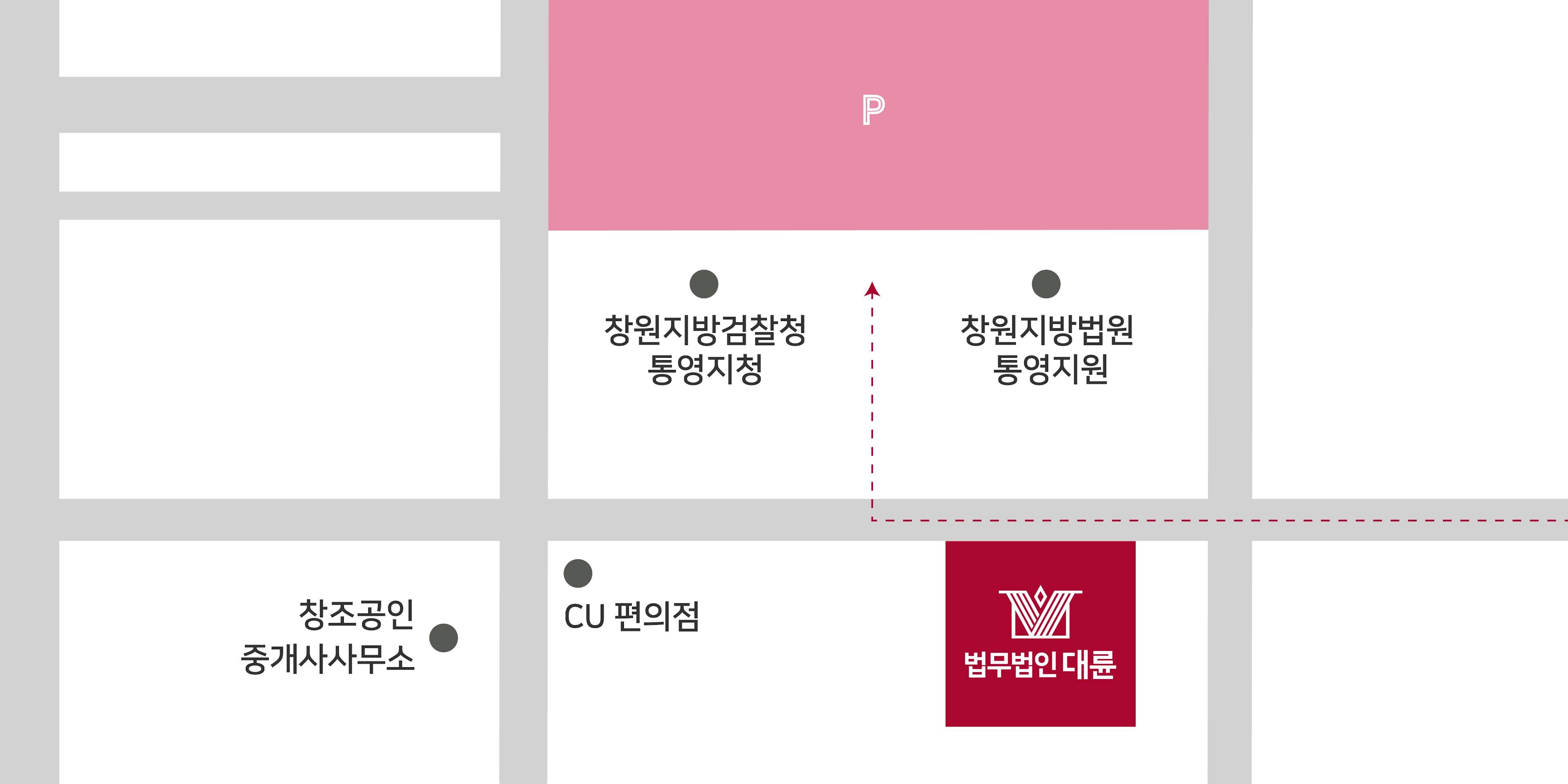 통영 분사무소(통영법무법인) 주차 안내 :창원지방법원 통영지원 주차장 이용